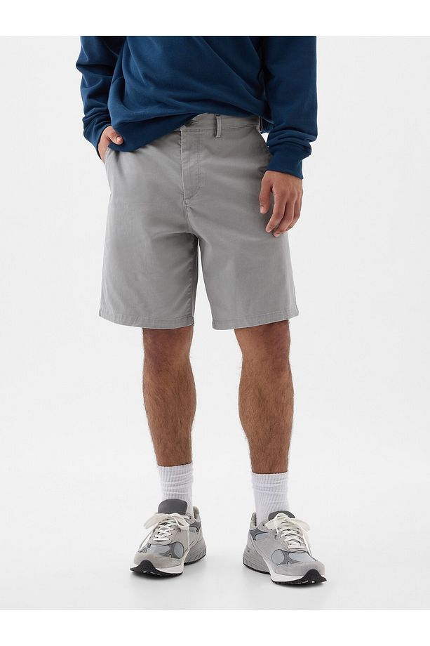 Erkek Gri Essential Khaki Şort - 8