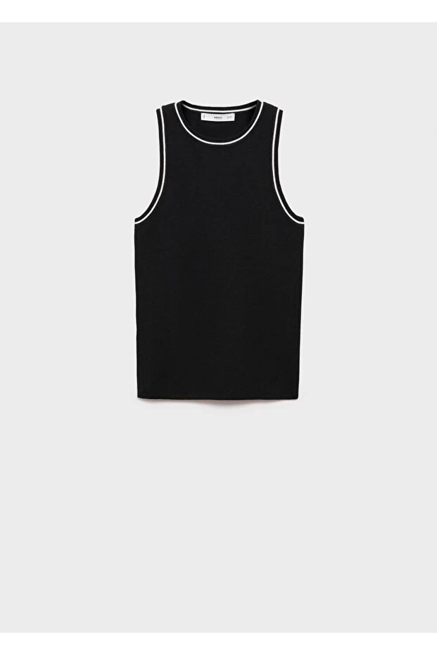 Kontrast Detaylı Triko Bluz - 3