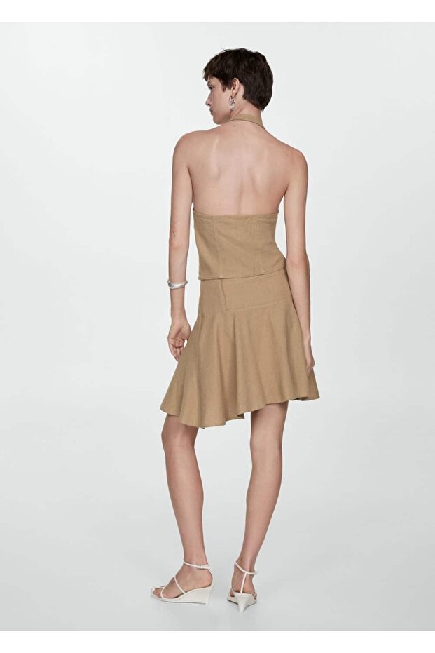 Asymmetrischer Baumwollrock - 4