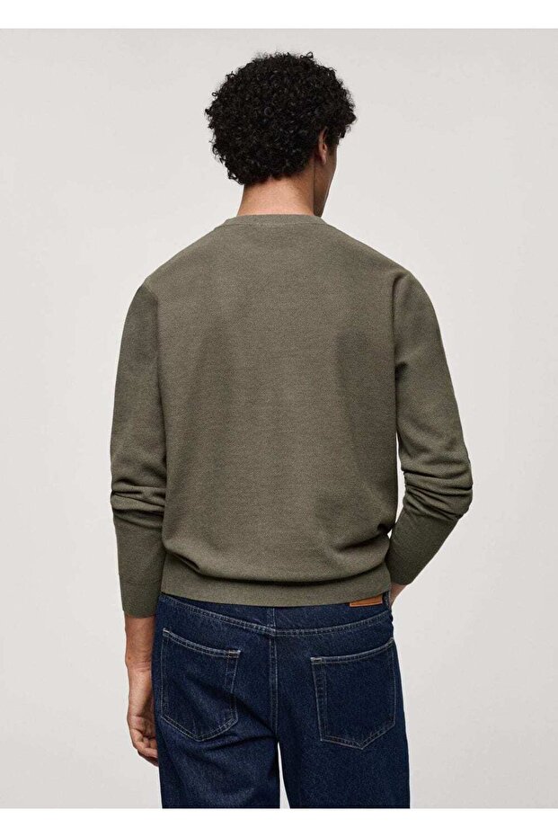 Pamuklu ince triko kazak - 4