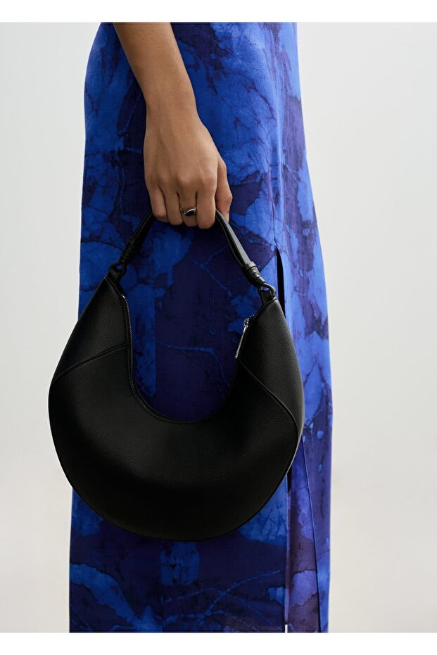 Askılı desenli elbise - 7