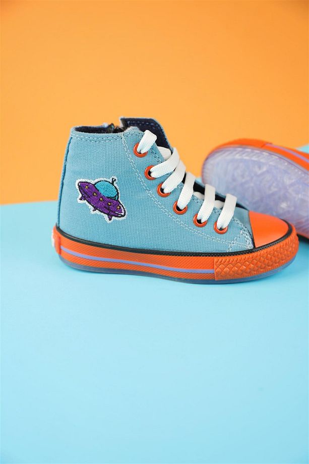 26 - 35 Numara Erkek Çocuk Açık Mavi Dustin Space Converse Ayakkabı - 1
