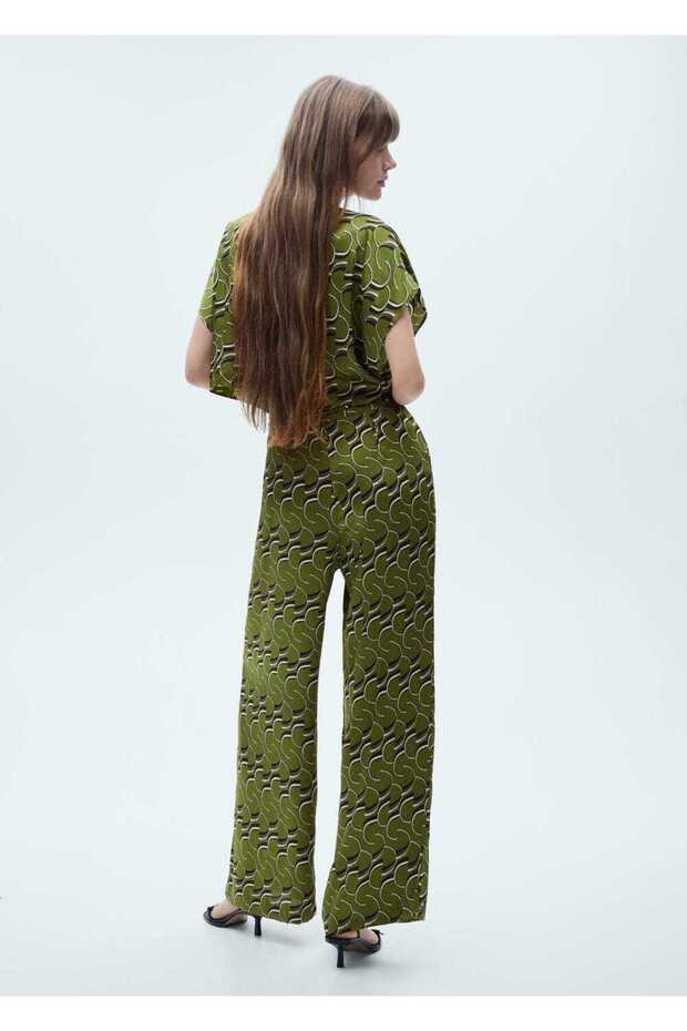 Desenli Saten Tulum - 4