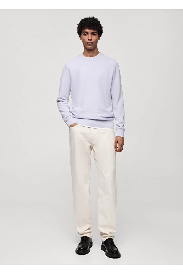 Pamuklu ince triko kazak - 2