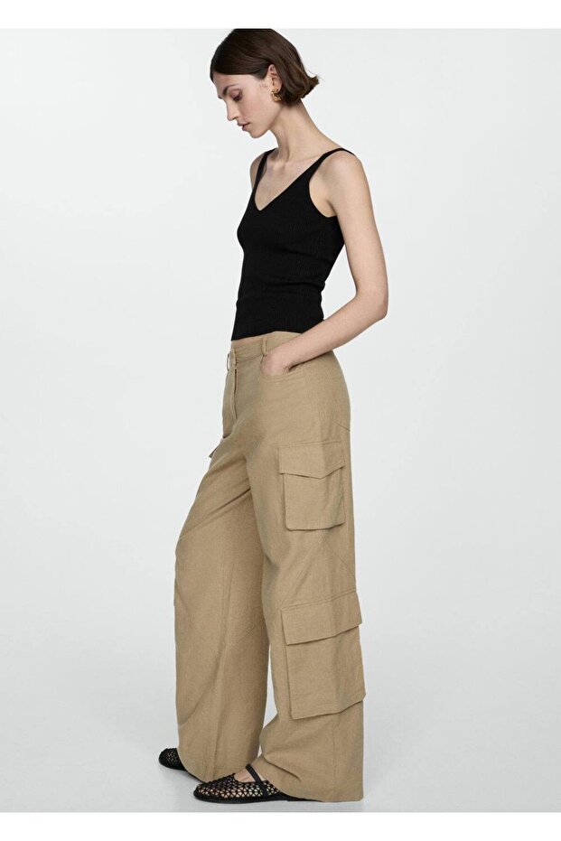 Askılı triko bluz - 7