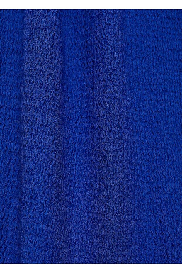 Düz kesim dökümlü pantolon - 7