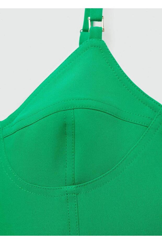 Bağ detaylı uzun tulum - 5