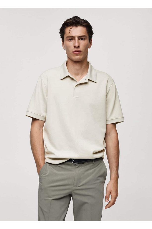 Regular Kesim Polo Kumaş Sweatshirt - 1