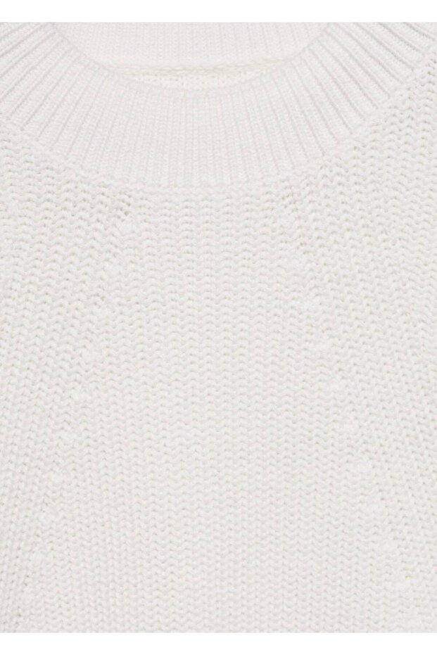 Lastik örgü triko kazak - 4