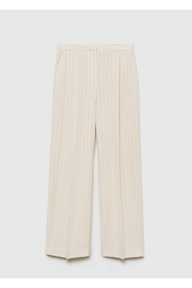 Düz çizgili pantolon - 3