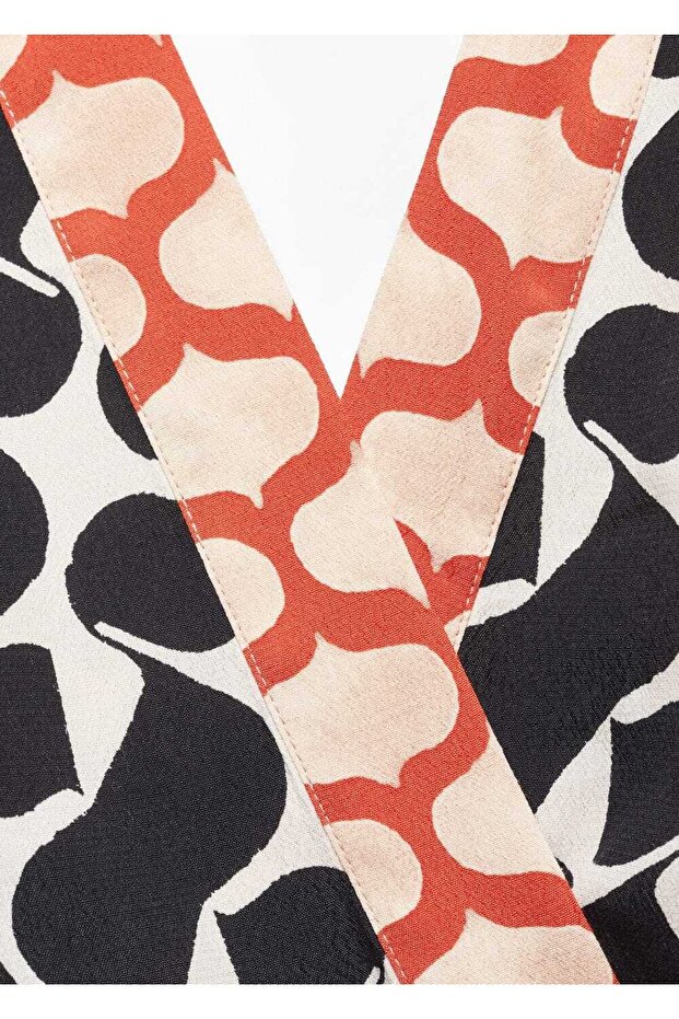 Kuşaklı, desenli tulum - 7