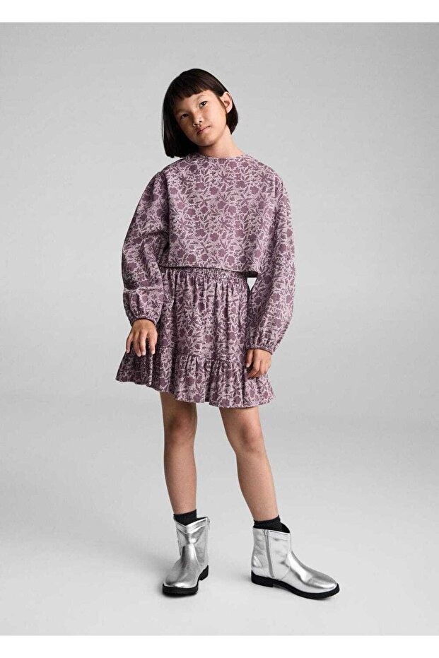 Çiçek desenli bluz - 2