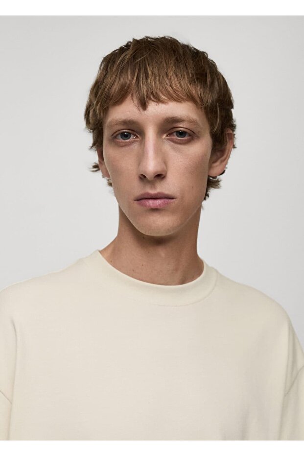 %100 oversize pamuklu tişört - 5