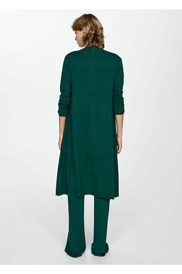 Uzun ince triko hırka - 4