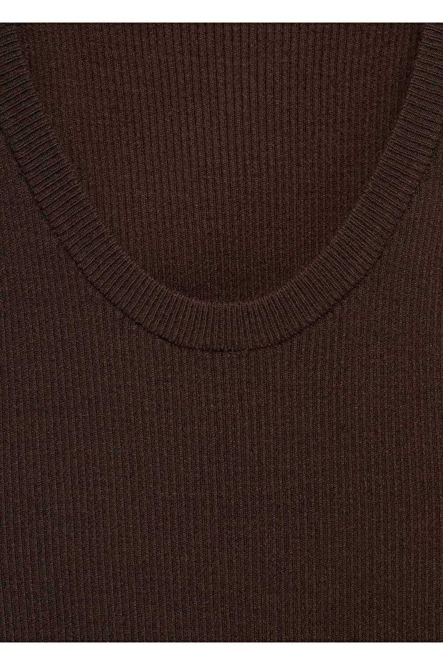 Askılı triko bluz - 5