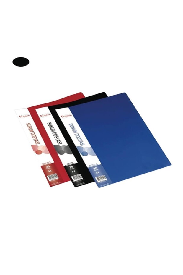 ملف عرض تقديمي 20 قطعة أسود - 1