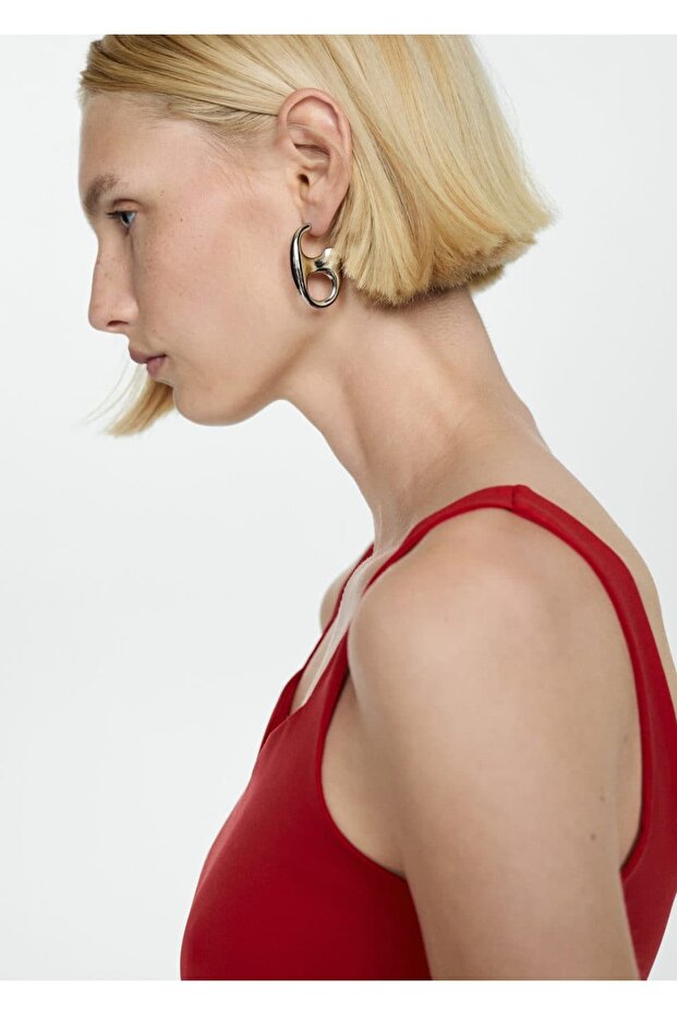 Askılı triko bluz - 6