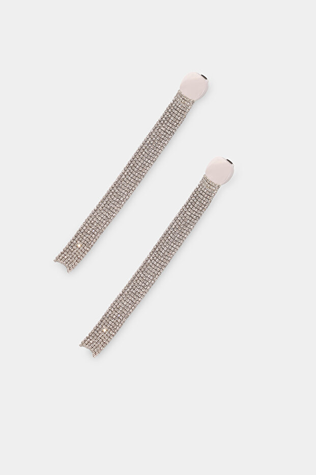 Gümüş Renk Küpe - 1