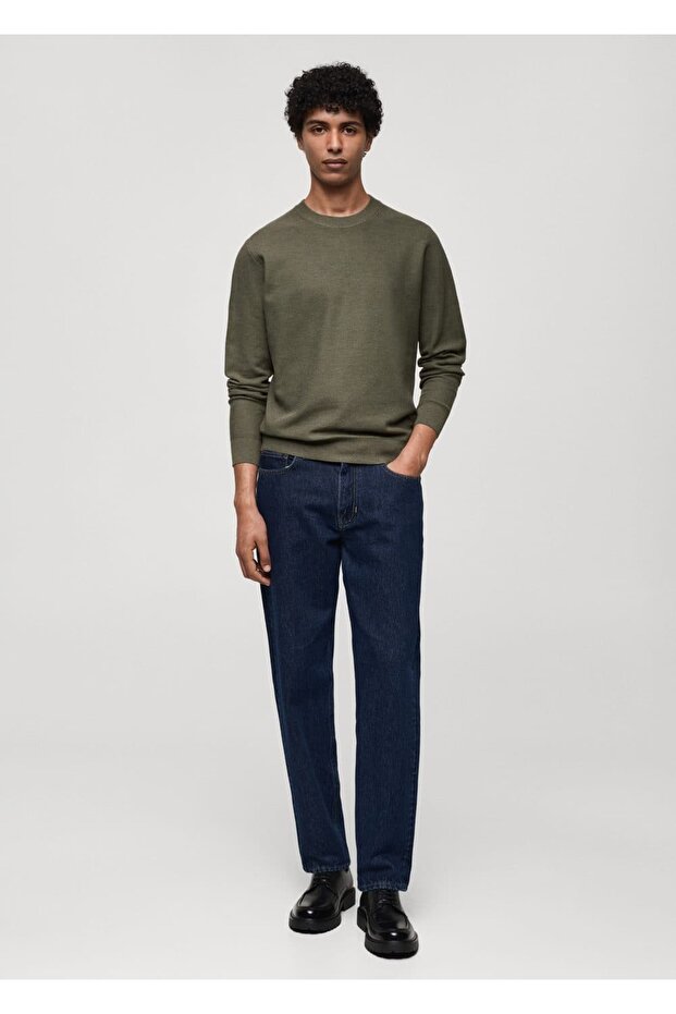 Pamuklu ince triko kazak - 2