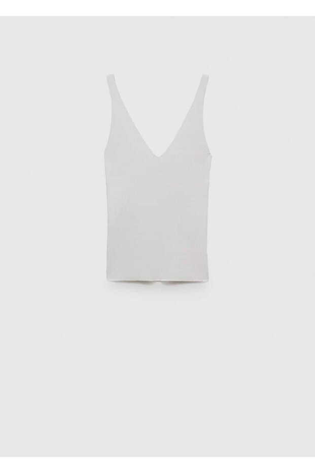 Askılı triko bluz - 3