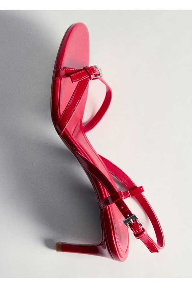 Tokalı Topuklu Bantlı Sandalet - 6