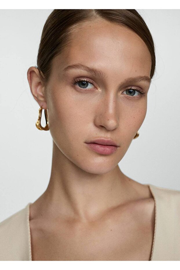 Düğmeli lyocell tişört - 5