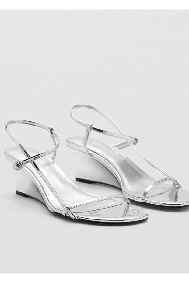 Metallic Heeled Sandals