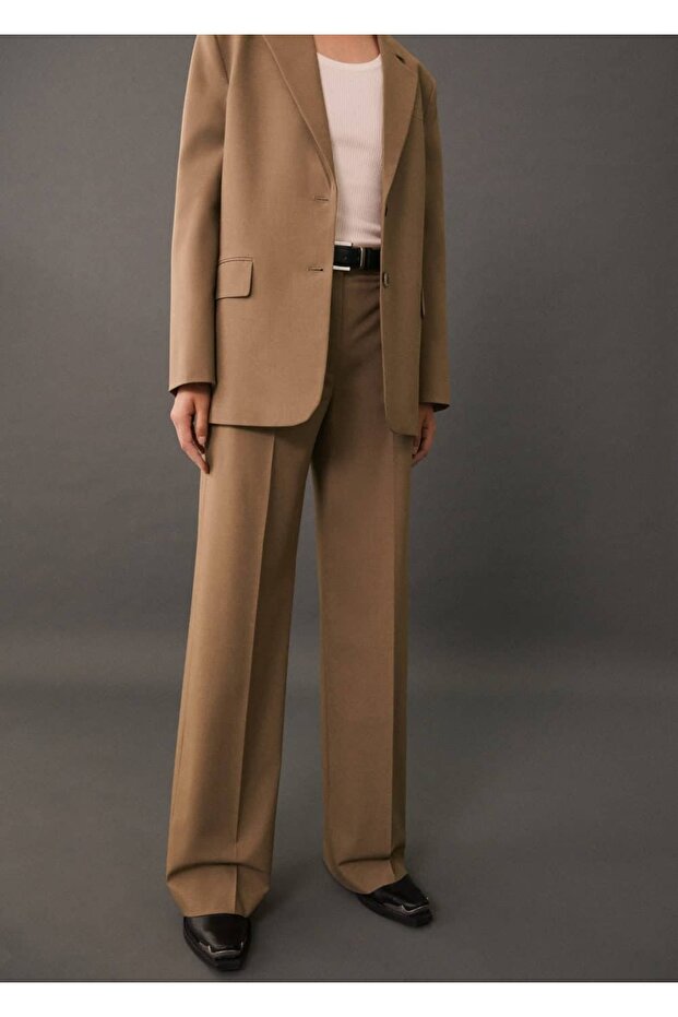 Pilili kumaş pantolonu - 1