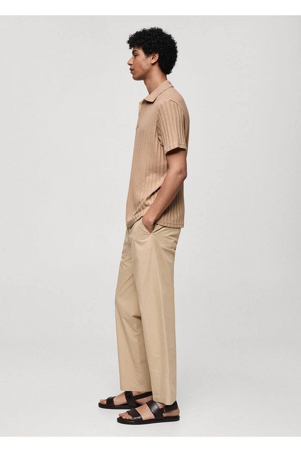 Regular Fit Fitilli Pamuklu Polo Gömlek - 7