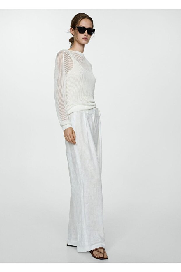 Deri bantlı sandalet - 2