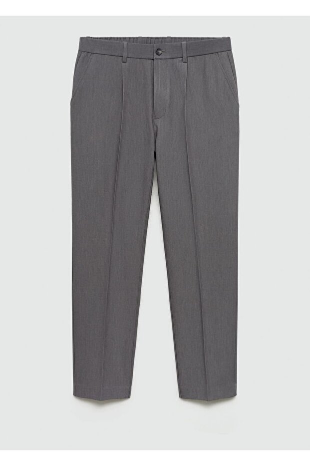 Regular fit akıcı pilili pantolon - 3