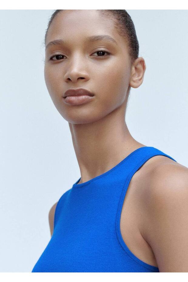 Triko cropped bluz - 6