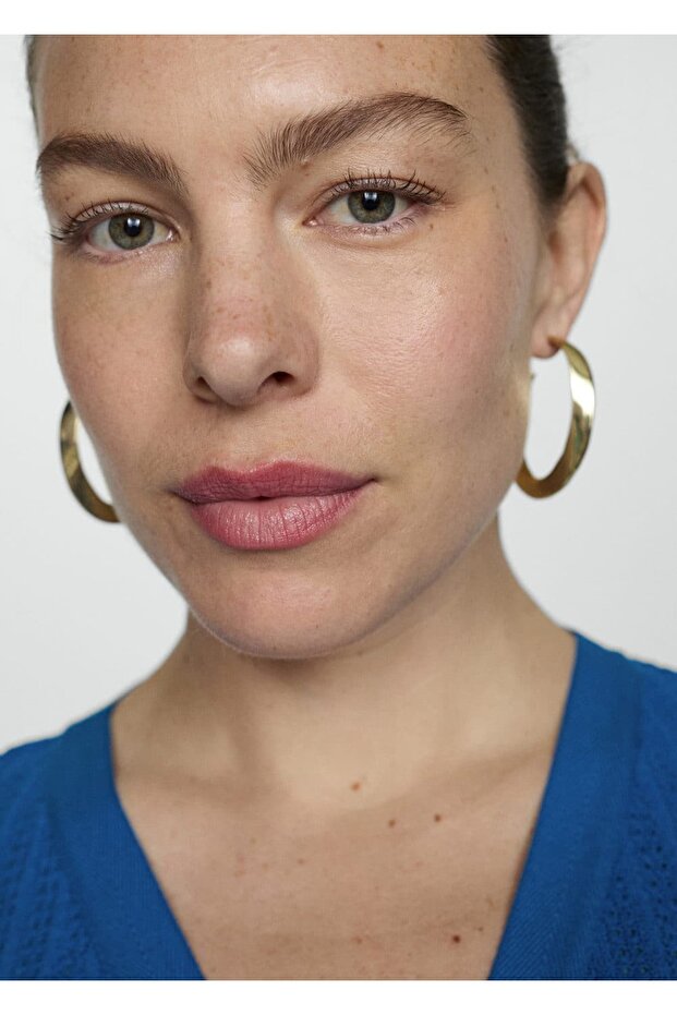 Düğmeli tığ işi elbise - 5