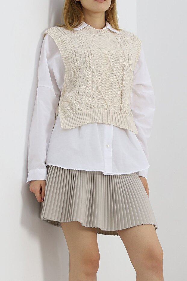 Mokashopin Tasseled Sweater Latte - 355.1577.