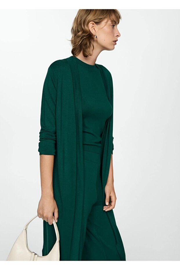 Uzun ince triko hırka - 1