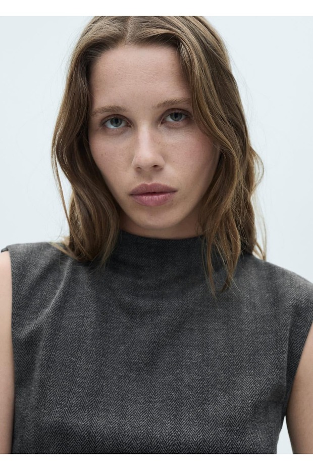 Balıksırtı dokuma elbise - 6