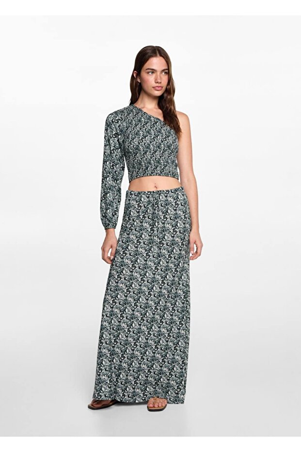Patterned asymmetrical blouse - 2