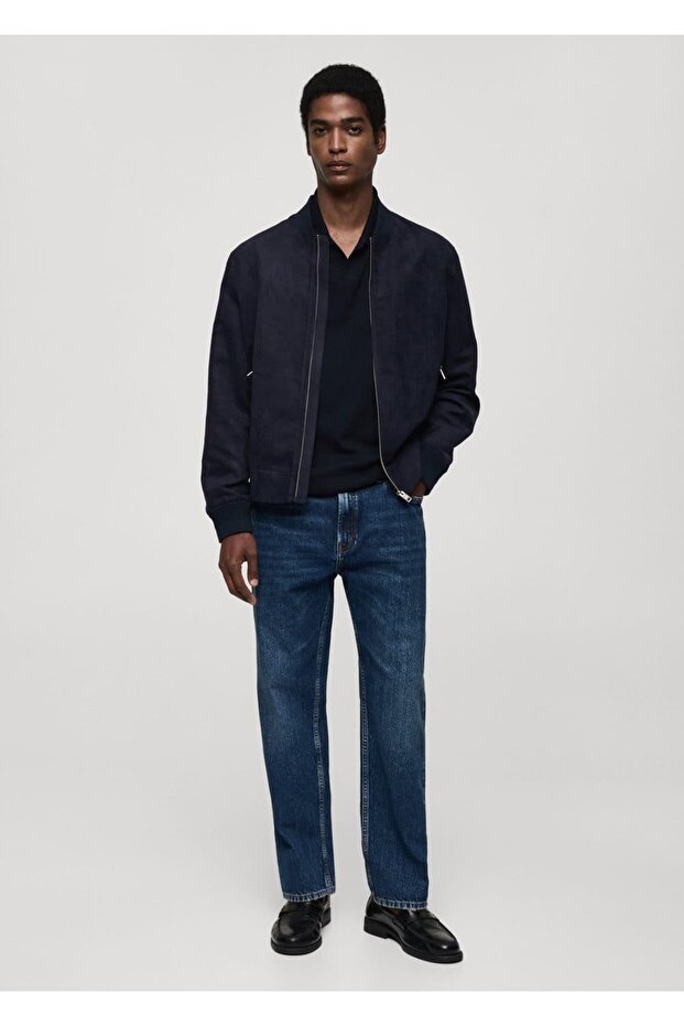 Suede look bomber jacket - 2