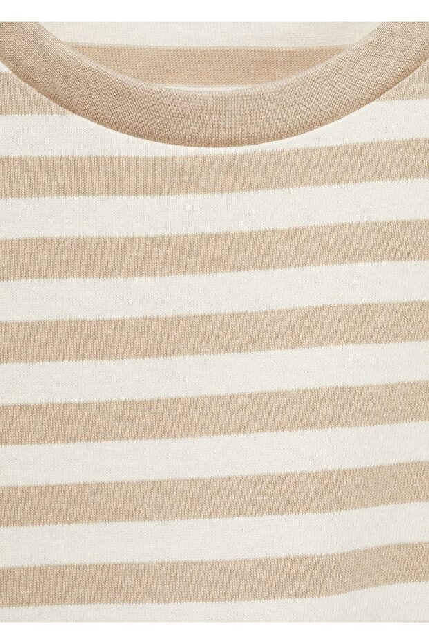 Βαμβακερό ριγέ μπλουζάκι - 8