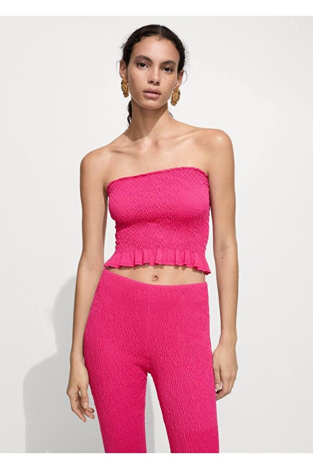 Örgü desenli pantolon - 7