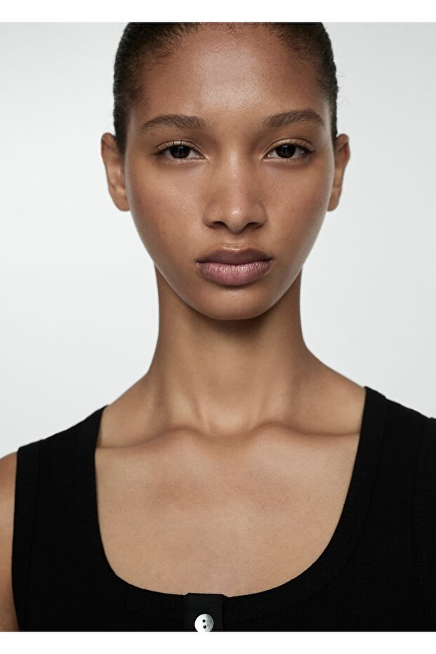 Fitilli dokuma düğmeli elbise - 5