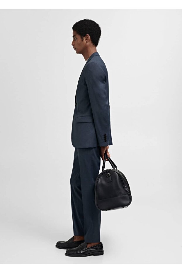 Streç kumaştan süper dar kesim blazer ceket - 5