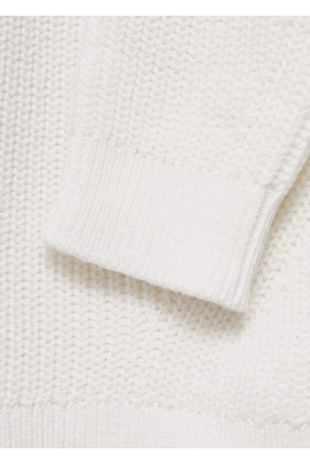 Lastik örgü triko kazak - 5