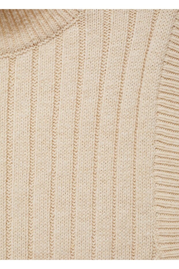 Perkins yakalı triko yelek - 5