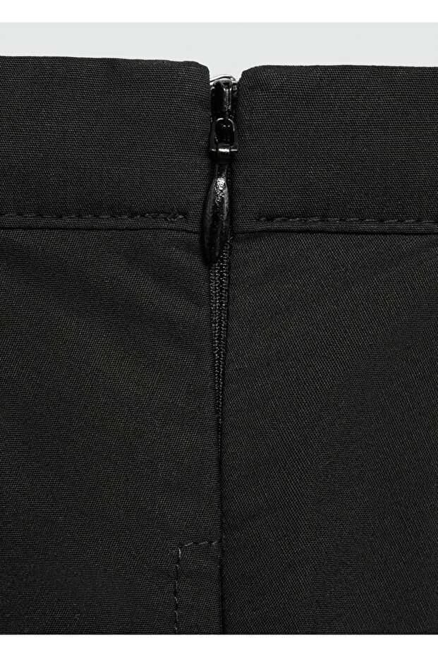 İri Pileli Midi Etek - 5