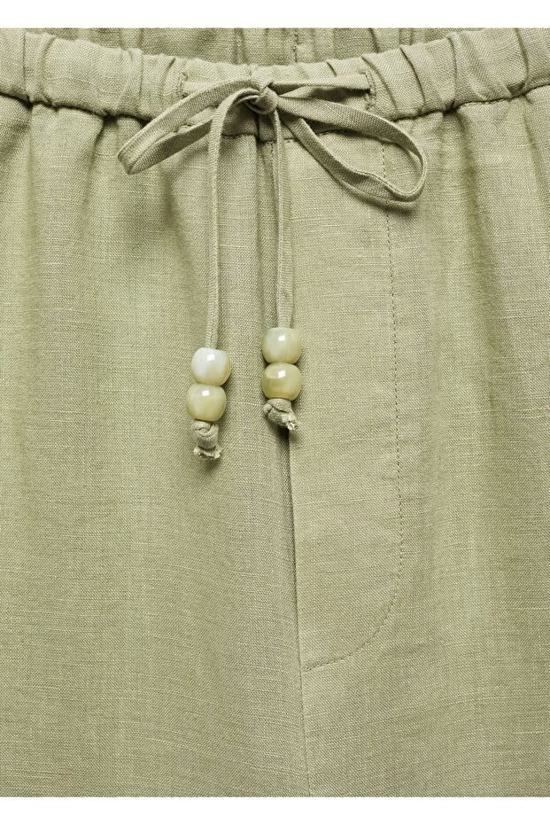 Keten jogger pantolon - 5