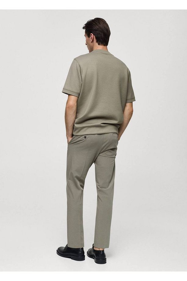Regular Kesim Sweatshirt Kumaş Tişört - 4