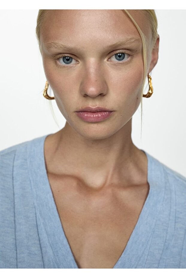 Düğmeli triko hırka - 5