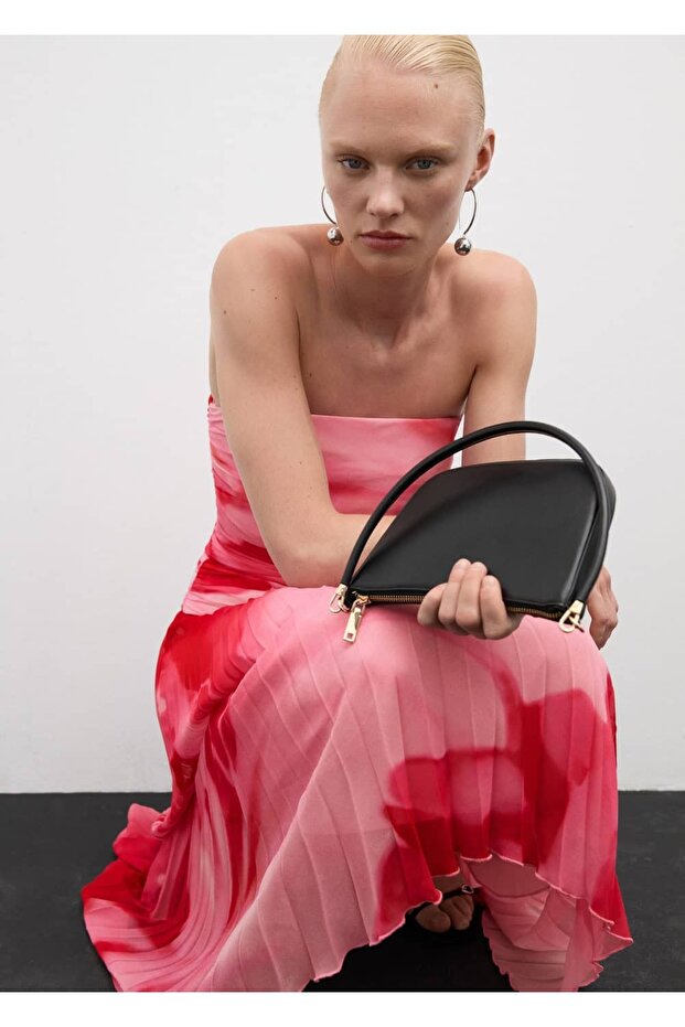 Desenli pilili etek - 7