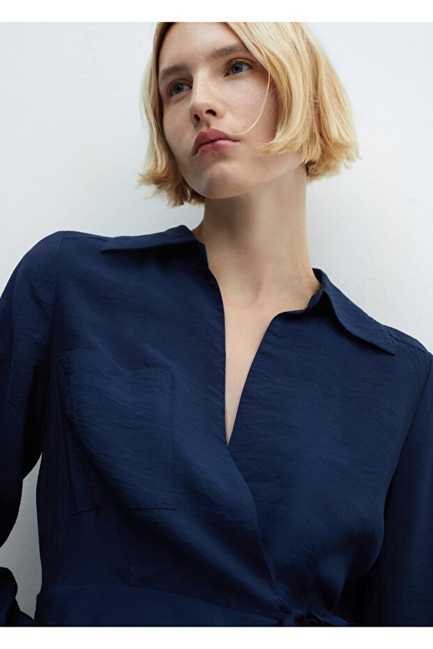 Fiyonklu anvelop elbise - 7